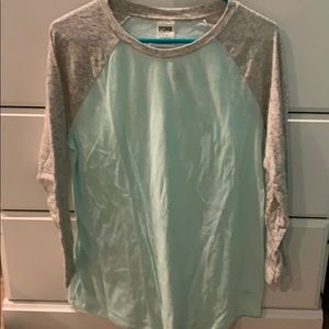 Pink 3/4 sleeve shirt